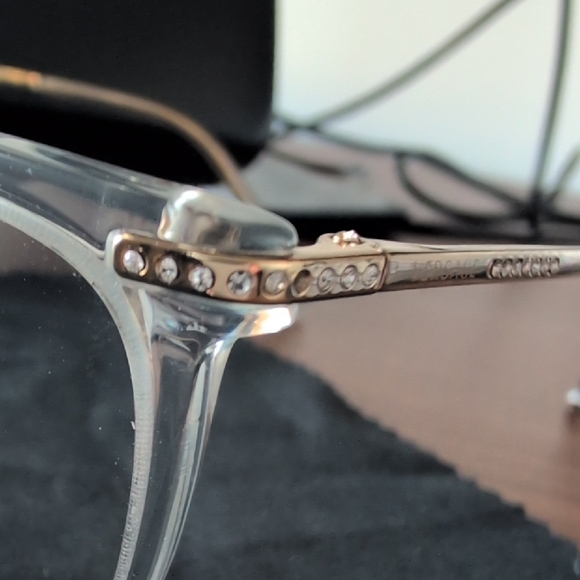 Versace Transparent Eyewear with Gold Details - Picture 8 of 10